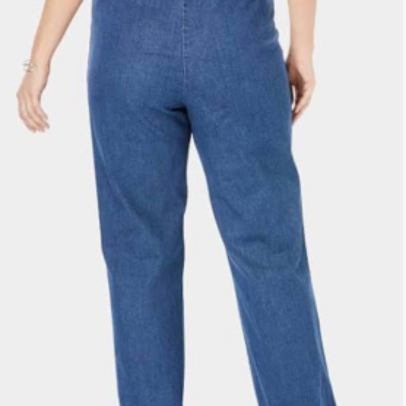 Woman Within - Wide Leg Fineline Jean - Size 18 W Tall - Stonewash Sanded - New - Picture 2 of 3